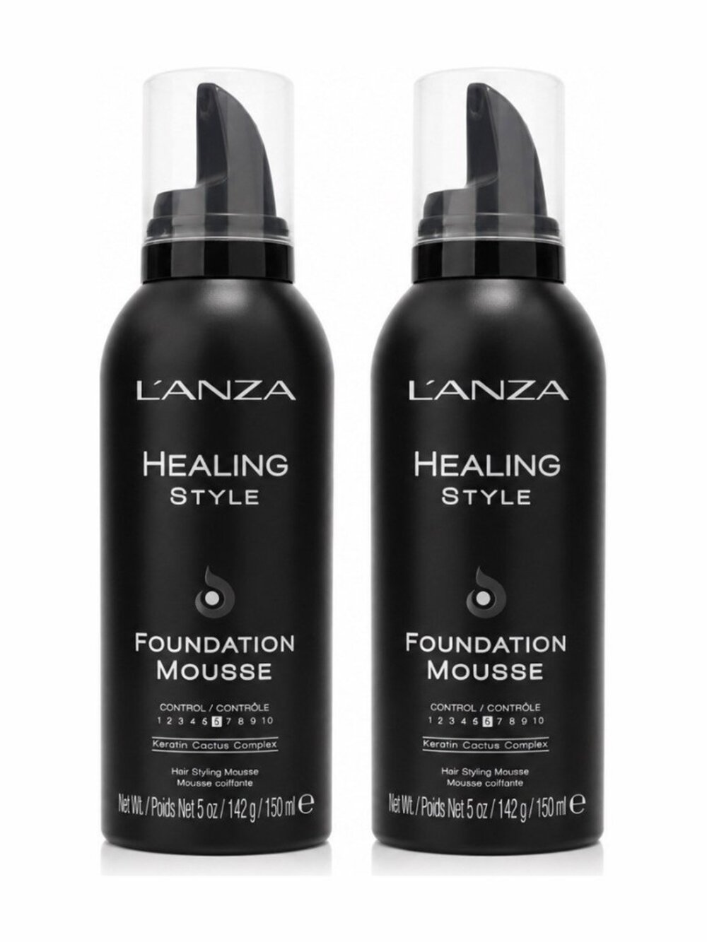 L’ANZA Healing Style Foundation Mousse 5oz 150ml Lot of 2 Hair Styling